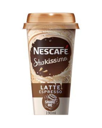 Boisson lactée à l'extrait de café NESCAFE Shakissimo latte espresso,190ml