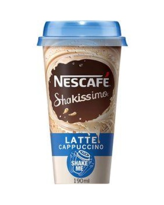 Boisson lactée à l'extrait de café NESCAFE Shakissimo cappuccino, 190ml
