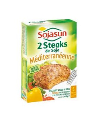 Steak de soja méditerranéenne SOJASUN x2 200g