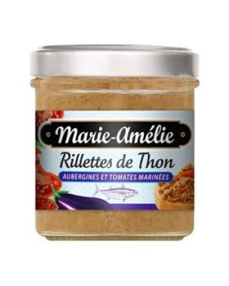 Rillettes de thon aux aubergines et tomates marinées MARIE AMELIE, 120g