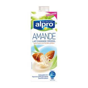Lait d'amande Original UHT ALPRO, en brique de 1 litre