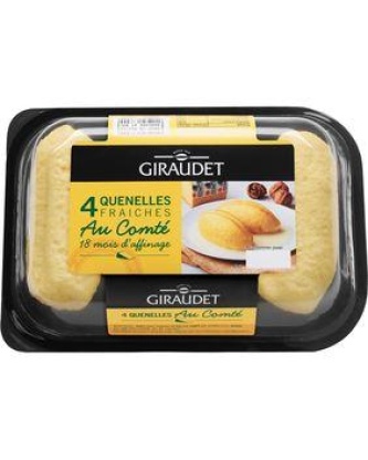 Quenelles au comté 18 mois AOP GIRAUDET barquette 4x80g, soit 320g