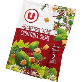 Mélange pour salade croûtons sauce caesar U, 25g