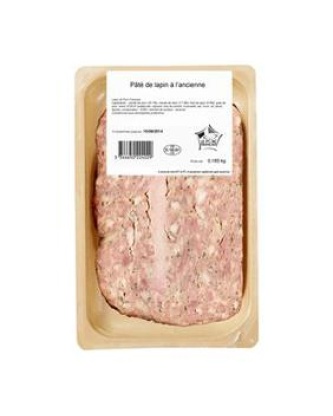 Pâté de lapin à l'ancienne BRIENT, 1 tranche, 180 g