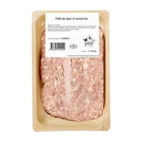 Pâté de lapin à l'ancienne BRIENT, 1 tranche, 180 g