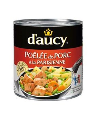 Poêlée de porc la parisienne D'AUCY, boîte 1/2 de 290G