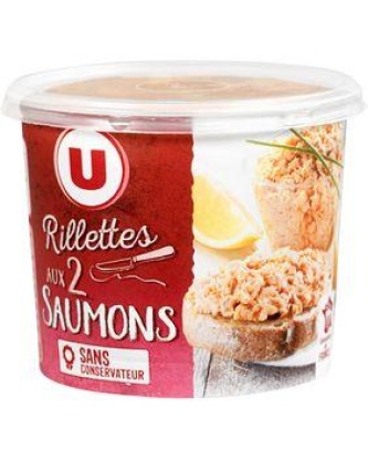 Rillettes aux deux saumons U, 150g