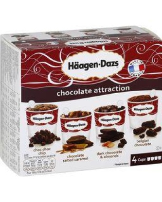 haagen dazs assortiment de cremes glacees chocolat attraction