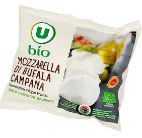 Mozzarella di bufala campana biologique 27%mg AOP U BIO 125g