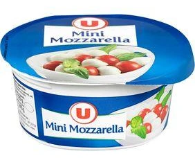 Billes de mozzarella au lait de vache pasteurisé 17%mg U 125g