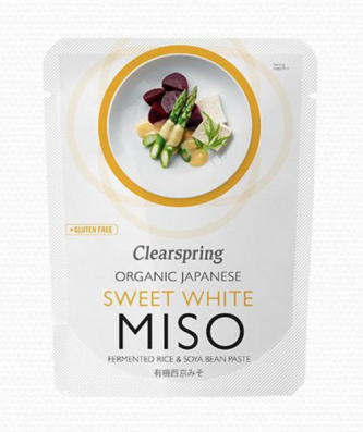 Clearspring Organic Sweet White Miso Gluten Free, wheat free, 250g (Copie)