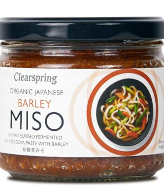 Mugi au miso d'orge biologique Clearspring végétalien non pasteurisé, 300 g