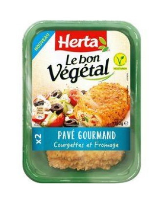 Pavé gourmand courgettes & fromages Bon Végétal, HERTA, 180g