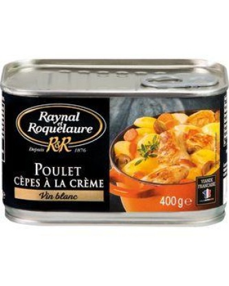 Poulet cêpes à la crème et vin blanc RAYNAL ROQUELAURE 400g