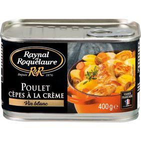 Poulet cêpes à la crème et vin blanc RAYNAL ROQUELAURE 400g