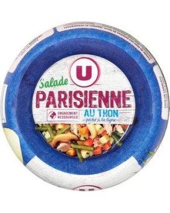 Salade parisienne au thon pêché à la ligne U bol 250g