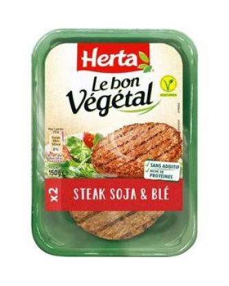Steak de soja et blé, HERTA Bon Végétal, 150g