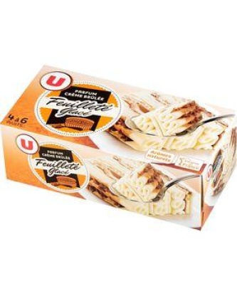 Feuilleté glacé parfum crème brulée U 350g