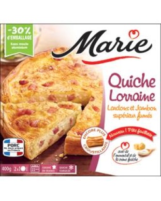 marie quiche lorraine lardons et jambon superieur fumes