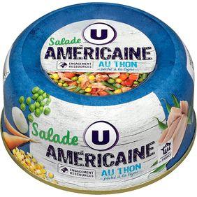 Salade Américaine au thon pêché à la ligne U bol 1/3 250g