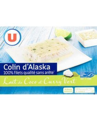 Colin d'Alaska sauce curry vert et lait de coco U 400g