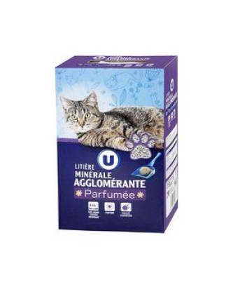 Litière minérale agglo parfumée chat U 5l
