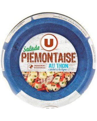 Salade thon piémontaise pêché à la ligne U bol 250g