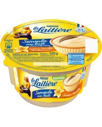 Semoule au lait saveur vanille LA LAITIERE, 500g