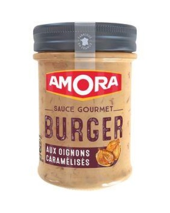 Sauce gourmet burger aux oignons caramélisé AMORA, bocal de 188g