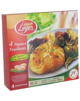 claude leger paniers feuilletes noix de saint jacques asperges