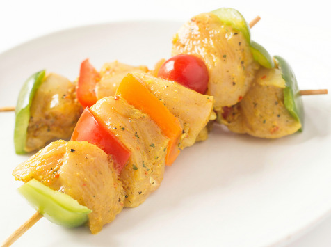 Barquette De 6 Brochettes De Poulet Marinade Thym/citron