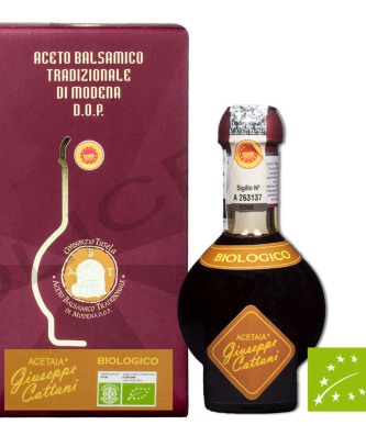 Vinaigre Balsamique Traditionnel Bio de Modène DOP 12 ans 100 ml - Cattani