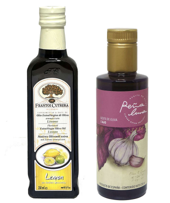 Aroma Plus : Huiles d'Olive Frantoi Cutrera Citron + Peña Luna Ail à découvrir 2 x 250 ml