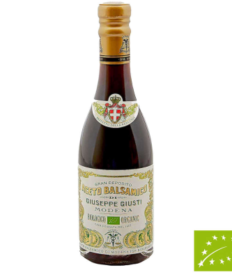 Giusti - Bio 250 ml Vinaigre Balsamique Bio de Modène IGP de Champagnotta Agriculture Biologique