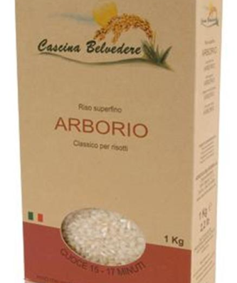 RIZ ARBORIO BOITE CARTON BELVEDERE 1 KG