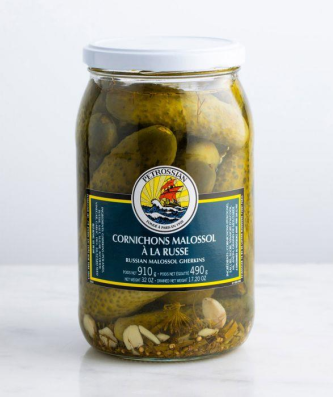CORNICHONS A LA RUSSE 490G PETROSSIAN