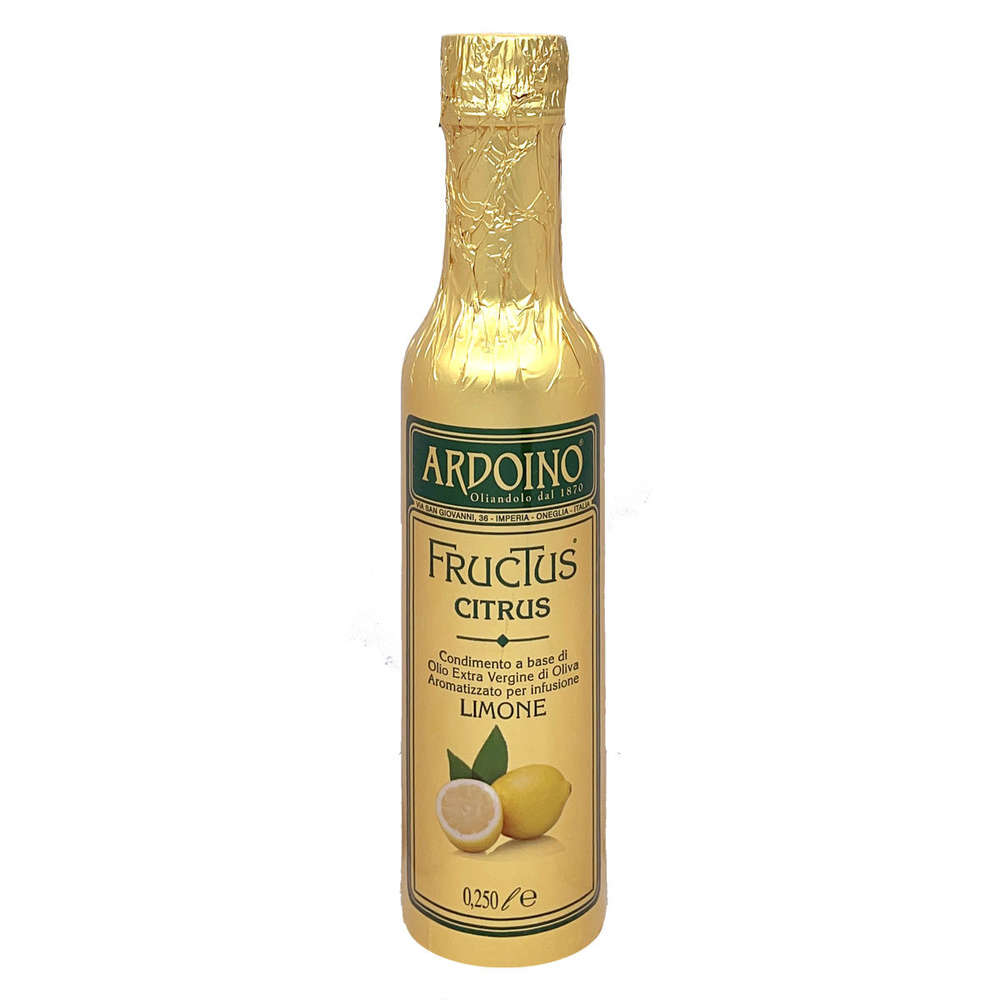 FRUCTUS CITRUS Huile d'olive extra vierge italienne et citron 250 ml - Ardoino, Isnardi