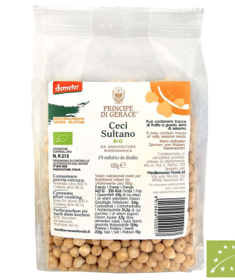 Pois chiches séchés biologiques 400 g - Mediterranea Foods