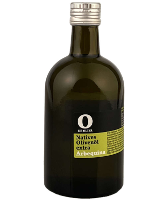 Arbequina 500ml Huile d'Olive Monocultivo - O de Oliva - Huile d'Olive Extra Vierge