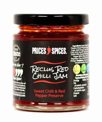 Tarifs Epices Reclus Confiture de Piment Rouge