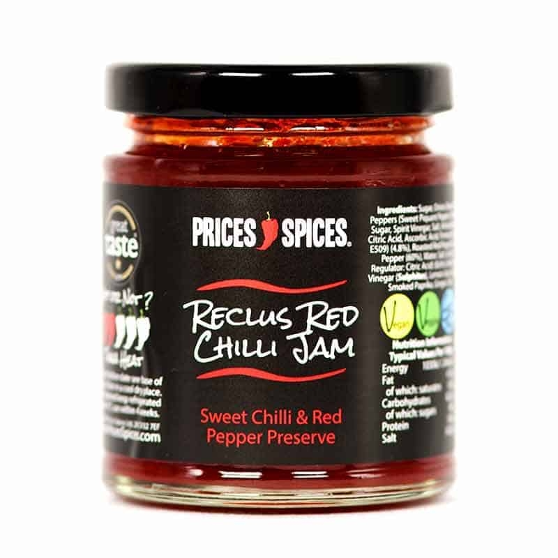 Tarifs Epices Reclus Confiture de Piment Rouge