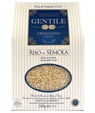 Riso di Semola IGP pâtes de blé dur italien riz IGP paquet de 500 g - Gentile, Gragnano