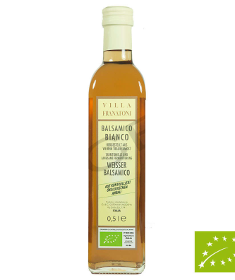 Bio Bianco Villa Franatoni Premium - Cattani - 500 ml Balsamique Blanc Bio weißer Balsamique