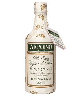 BIANCARDO, huile d'olive extra vierge italienne Taggiasca rare 500 ml - Ardoino, Isnardi