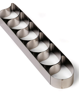 Attelage 6 larmes à mousse inox