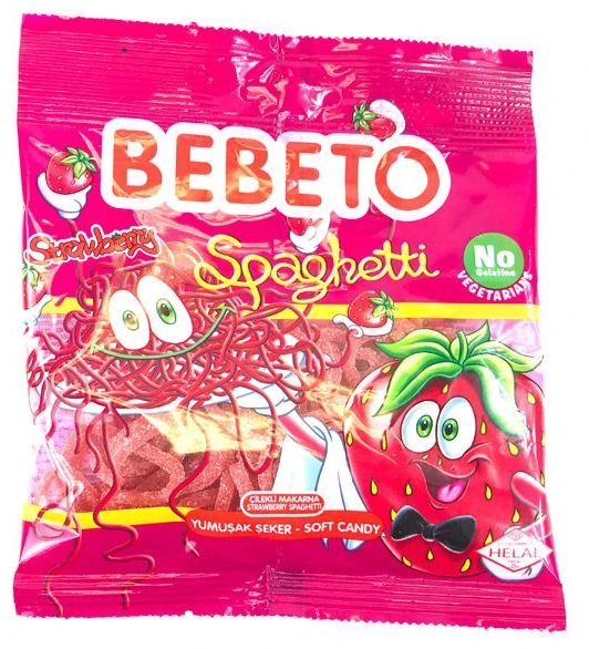 Bebeto Spaghetti Strawberry Flavor