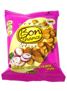 Bon Chance Sour Cream & Onion Bread Crisps