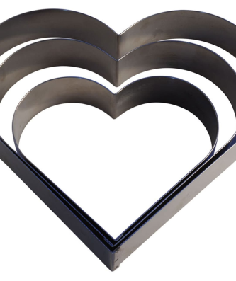 Cadre cœur inox