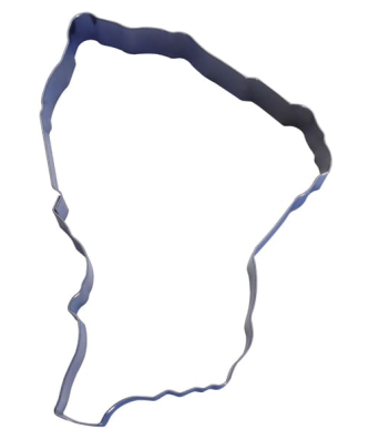 Cadre inox forme Guyane