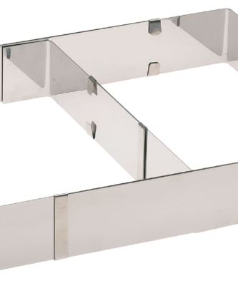 Cadre à pâtisserie inox extensible